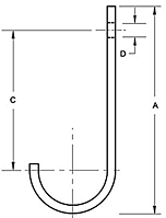 Fig. 427 - Stainless Steel Support Hook