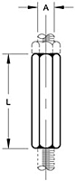 Figure 123R - Steel Reducing Rod Coupling